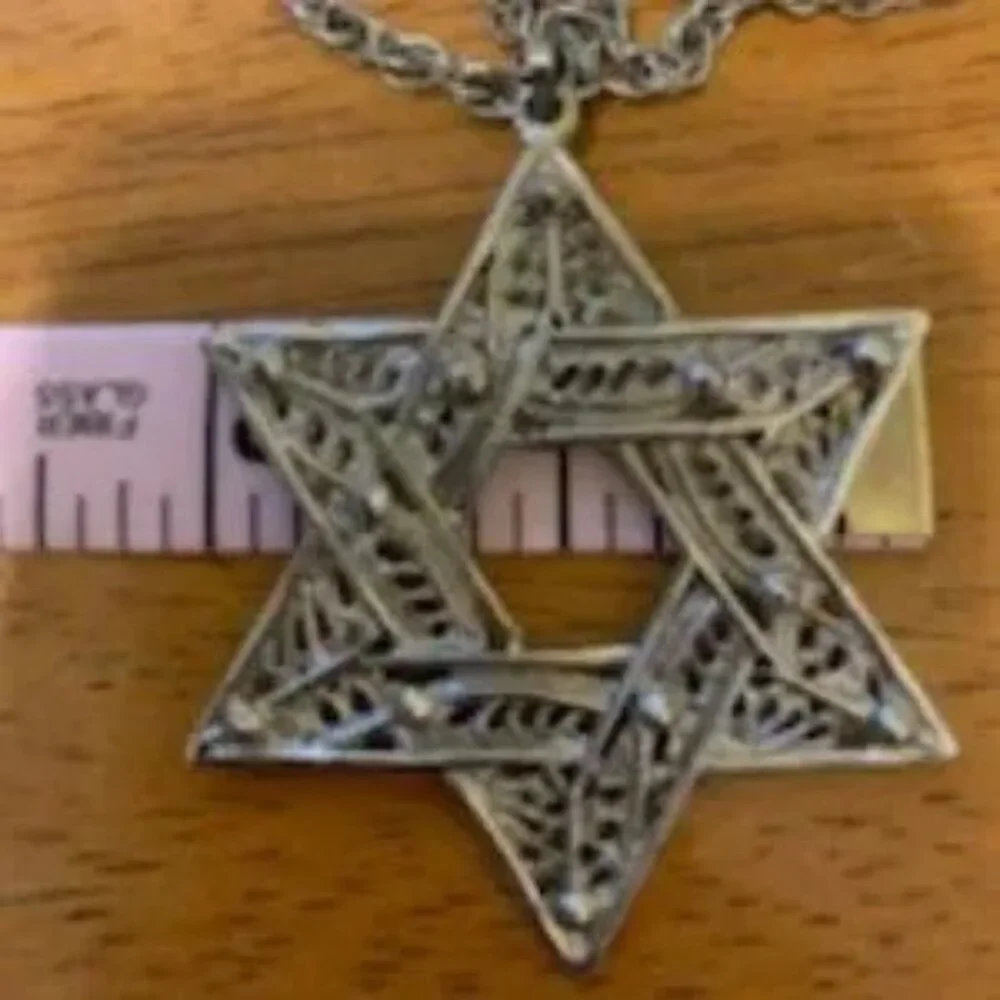 Stunning Star Of David Necklace ( men's listing)